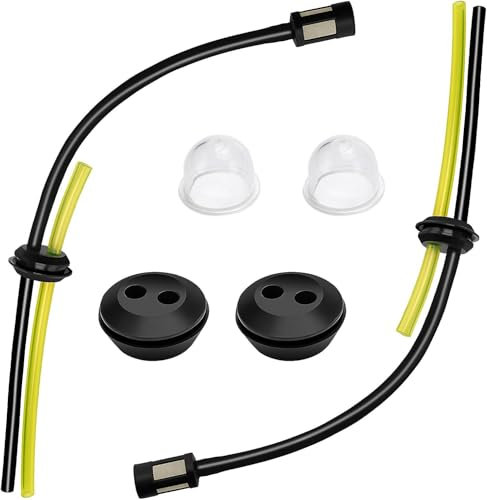 Kit di filtri per benzina universale, tubo del carburante, guarnizione per tubo della benzina, Primer Bulb, guarnizione in gomma, per tosaerba, soffiatore, tagliaerba, tagliabordi, 2 pezzi