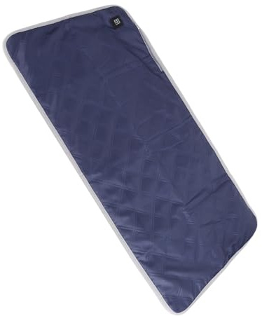 TOPINCN Cuscino Portatile per Sedile Riscaldato 5V, per Sedia da Ufficio da Campeggio All'aperto con Grafene, Riscaldamento Rapido, Protezione Contro il Surriscaldamento 45x90cm (blu navy)