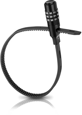 ROCKBROS Fahrradschloss Kabelschloss Zahlenschloss, 54 cm, 3-Stellig | Leicht, Klein, Verstellbar, Nylon/Edelstahl, für Fahrrad, E-Scooter, Roller, Motorrad, Helm