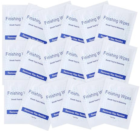 MUCKLILY Salviette Depilatorie Post-Depilazione 40 Pezzi Detergente per Cera Delicato per Rimuovi Residui di Cera Salviette Lenitive per Cura Corpo Dopo Ceretta Tessuto Non Tessuto