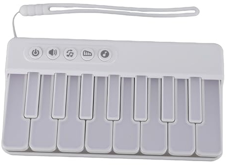 CCYLEZ Keyboard-Klavier, Multifunktionales Musikspielzeug für Kleinkinder mit 7 Farblichtern und Lichtgeführtem Spielmodus, Kompaktes Tragbares Design Geschenk für