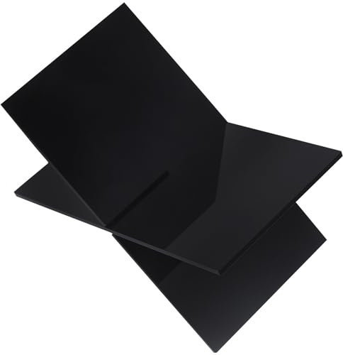 Artibetter Présentoir à Livres en Acrylique Noir, Support de Livre Multifonction X-shaped, Résistant et Créatif, Lecture à Domicile Genoux