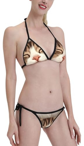 Solsystem papperskonst bikiniset fluga tillbaka Trikini baddräkter push-up baddräkt för pool semester spa, Bikini 1666, L