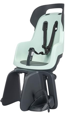 Bobike 8012300003 GO Maxi CFS XR Kinderfahrradsitz Hinten Für Gepäckträger, Für Kinder Von 9 Monaten Bis 6 Jahren, Max 22 kg, Verstellbare Fußstützen, Werkzeuglose Montage, Marshmallow Minze
