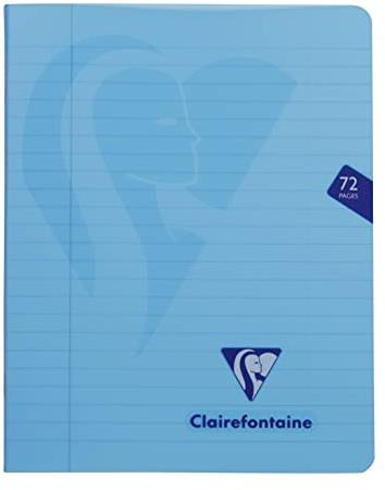 Clairefontaine 300363C – häfte Mimesys, 16,5 x 21 cm, 36 ark 90 g, linjerat med kant, pärm av polypropen, blandade färger, 1 styck