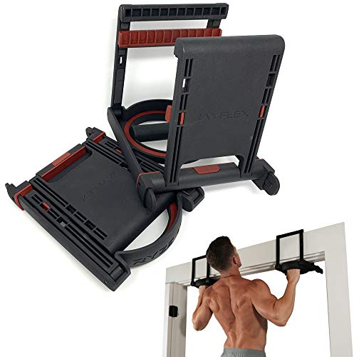 Jayflex Portable Door Frame Pull Up Bar RYZE UPS - Rotating Handles, No Screws Needed - 275 lbs Capacity - Perfect for Home or Travel
