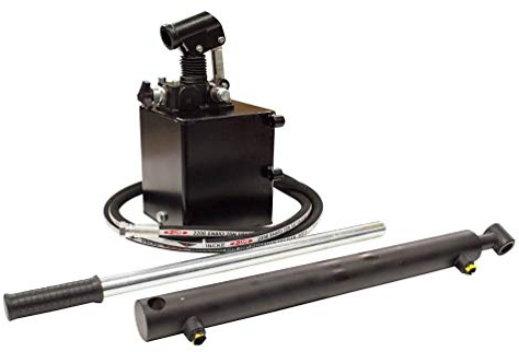 Flowfit Hydraulische einwirkende Handpumpe, Anhänger/Kippset, zum Heben von 10 Tonnen, Hub: 700 mm