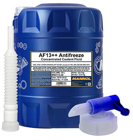 MANNOL 20 Liter, 4115 Antifreeze AF13++ Kühlerfrostschutz Konzentrat G13+ Violett