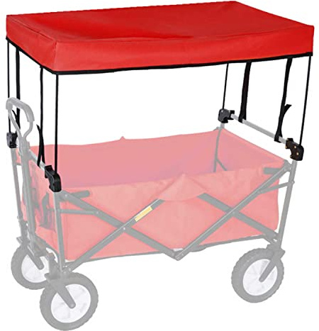 TMXK Faltbarer Bollerwagen Dach Folding Outdoor, Hand Push Tragbare Kind Trolley Cart Zubehr - Markise Baldachin