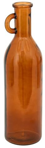 Atmosphera - Vase Verre Bouteille Yana Ambre h50cm