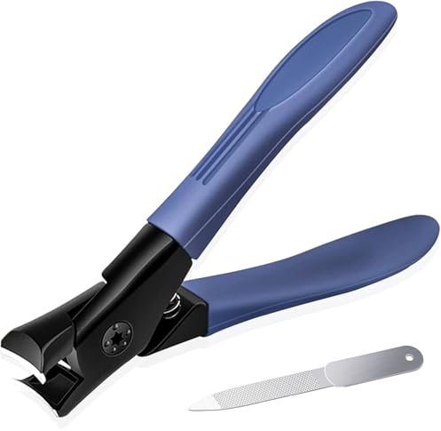 SHSHbuy Coupe Ongle pour Ongles Épais,Pince Coupe Ongle Pied Acier Inoxydable,Coupe-ongles Ensemble avec Lime à Ongles Sharp,Pince Coupe Ongle Pied pour Homme Femme