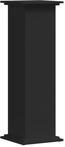 vidaXL Soportes para Plantas Madera de ingeniería Negro 33x33x100 cm, Soporte de Flor, Soporte de Maceta, Soporte de Planta de casa, Soporte de Maceta