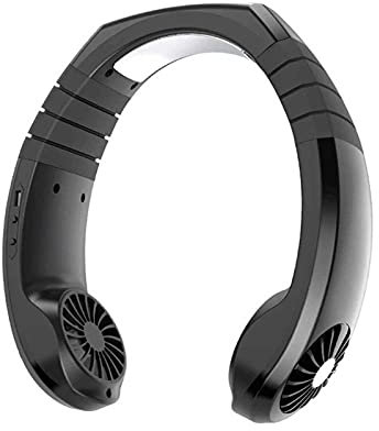 Ventilateur de cou portable, batterie 3600 mAh, ventilateur USB mains libres ultra silencieux, ventilateur personnel portable réglable haute flexibilité pour la maison, le bureau, l'extérieur, les
