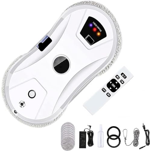 WXPXYBF Robot lavavetri, con spruzzo d'Acqua Automatico Robot lavavetri Intelligente per Interni ed Esterni Kit lavavetri Intelligente per Piastrelle in Vetro con Telecomando
