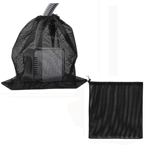 JaOyyg Upgrade Large Pump Barrier Bag Pond Pump Filter Bag Pool Garden Pond Fish Pond Aquarium Mesh Bags with Drawstring Home Accessory Pond Pump Accessories