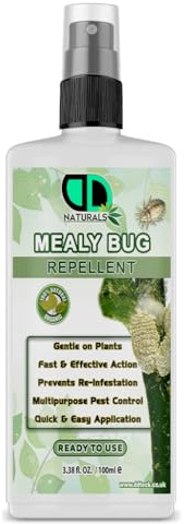 DD Teck 100% Natural Mealybug Control Spray – Fast-Acting Organic Plant Protection – Effective Multipurpose for Houseplants, Vegetables & Gardens – Eco-Friendly Pest Solution (100ml Spray)