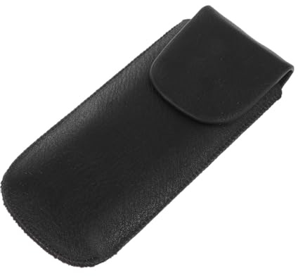 Mundharmonika Hülle aus Leder für Reisen, Schwarz, Schützend | Imitation Leather, Einfache Sichere Aufbewahrung für Unterwegs und Draußen, Stilvoller Schutz für Harmonica
