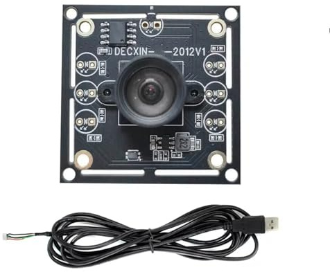 ZYHARUKO 1 juego de módulo de lente de cámara de 100 grados, módulo de cámara USB OV9732 de 1/4 pulgadas con cable de conversión USB