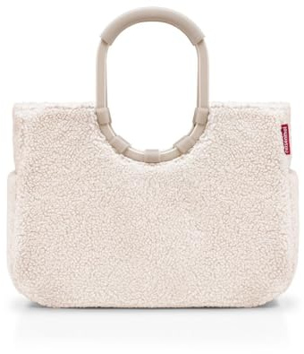 reisenthel loopshopper L teddy sand – Stabile Tasche mit praktischen Fächern aus recycelten PET-Flaschen – Charmantes und wasserabweisendes Design