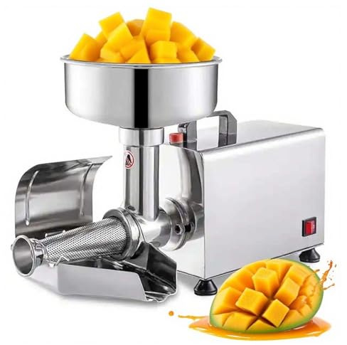 zhenmaster Colador Eléctrico 450W para Salsa, Puré y Mermeladas, Acero Inoxidable, Separador de Semillas, Alta Capacidad, Motor Potente, Uso Comercial o Hogar, Fácil de Limpiar y Montar