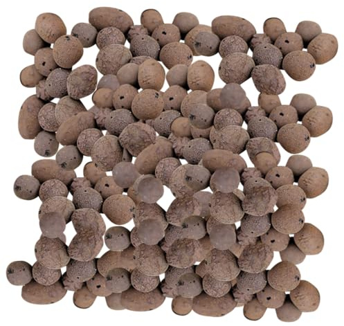 POPETPOP Ceramsite Drenante e Traspirante per Giardinaggio, Ciottoli di Argilla 0,5-1 Cm per Vasi e Piante, Confezione da 1 kg, per Coltivazione Senza Terriccio e Decorazione Giardino