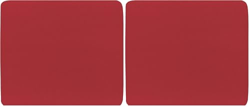 InLine 55455R Tappetino per Mouse Ottici, Superfice in Tessuto, 250 x 220 x 6 mm, Rosso (Confezione da 2)