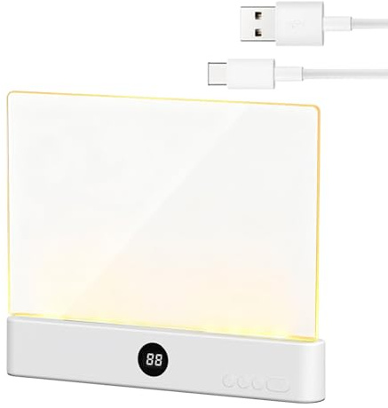 Genérico Luz Para Libros De Página, Clip Desmontable con Iluminacion LED para Paginas, Con 3 Colores Y Temporizador, Lámparas Inteligente Libro Página Completa Protección Ocular