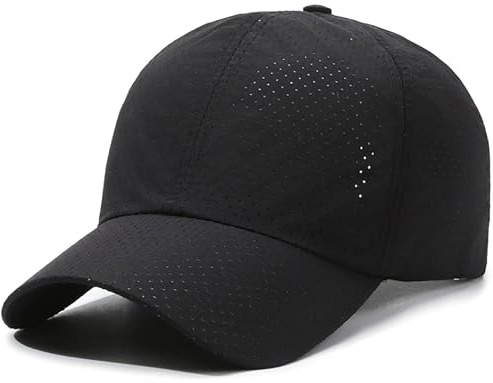 LIMHOO Quick-Dry Mesh Baseball Cap Lightweight Breathable Running Cap | Unisex Outdoor Sports Sun Hat for Hiking Walking Golf Fishing