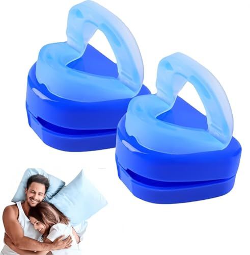 ZVD Antirussamento,Bite Antirussamento Uomo,Supporto Per Un Sonno Sereno, Bite Anti-Russamento,Russare Rimedi Efficaci Uomo,Dispositivo Anti Russamento,Aiuta A Ridurre Il Russare (2PC)