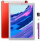 Android Tablet 10 pulgadas con ranura para tarjeta SIM desbloqueada+16GB Tarjeta SD+(1) Lápiz capacitivo - Pantalla IPS Phablet 3G con WiFi GPS Bluetooth Tablets (rojo)