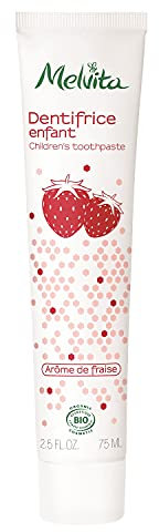 Melvita - Dentifrice Enfants Arôme Fraise - Formule Douce pour Hygiène Bucco-Dentaire - Tube 75 ml
