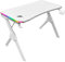 Mars Gaming MGDRGBW, Bureau Gamer RGB, Support Casque+Boissons, 110x60cm, Blanc
