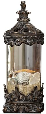 XXXXW Airtight Jar Glass with Lid Storage Jar Gilded Grain Dispenser Retro Candy Jars Dried Fruit Tank Home Decoration Modern Ornaments Kitchen Storage Containers (Color : A Medium)