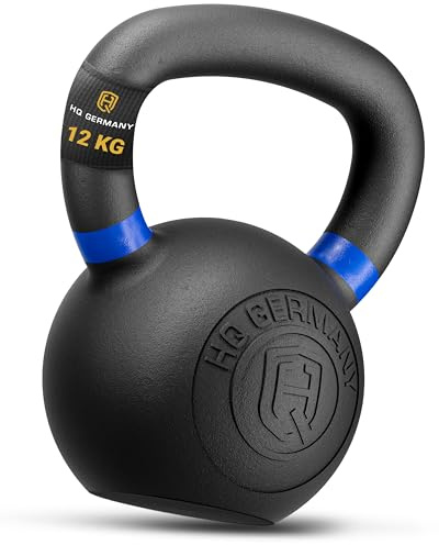 HQ Germany® Kettlebell Powdercoat [Pulverbeschichtung] - Kugelhantel 12kg