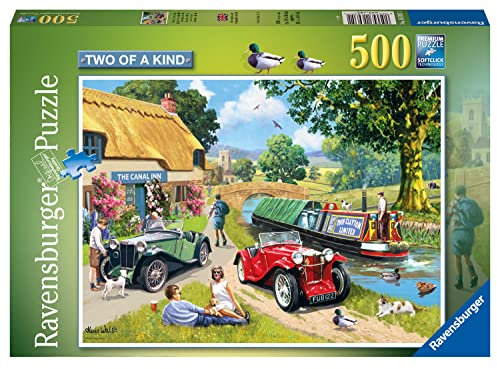 Ravensburger Two of a Kind 500 Piece Jigsaw Puzzles for Adults & Kids Age 10 Years Up - Nostalgic Puzzle