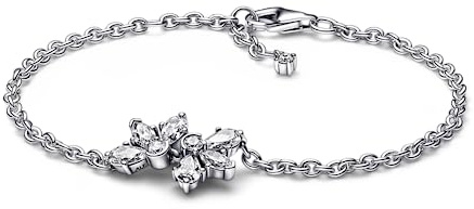 PANDORA Timeless Cluster-Armband Herbarium, Sterlingsilber, mit klarem Cubic Zirkonia