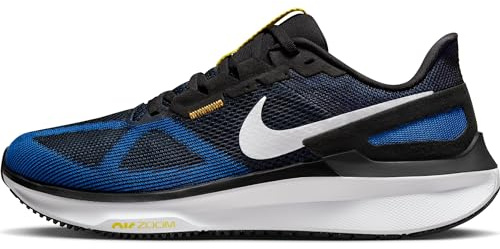 Nike Estructura de Zoom de Aire, Zapatillas para Correr de Diferentes Deportes Hombre, Reloj de Sol Azul Corredor Negro Blanco, 42 EU