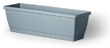 VASO fioriera CASSETTA da BALCONE Roxanne con sottovaso 40cm Veca colore AZZURRO PROVENZA AMDGarden