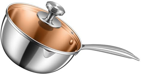 Prácticas ollas de cocina pequeñas de acero inoxidable 304, cacerolas multiusos pequeñas adecuadas para cocinar