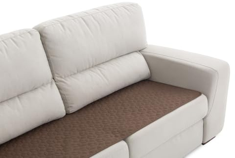 Bestcovers Wasserabweisende Sofadecke, Rutschfester Sofasitzschutz, Waschbarer Sofaüberzüg Sofaschoner, für 12 3 4 Sitzer – Super Robust und Dick – Ideal für Haustiere (Braun, 65x200)