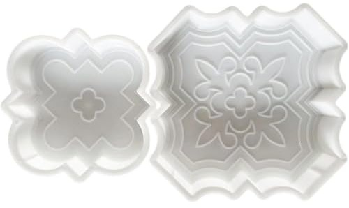 Ymxygz Moldes De Hormigón para Pavimentar Caminos De Jardín, 2 Piezas, para Ladrillos De Cemento Y Losas De Hormigón para Adoquines En Su Jardín.
