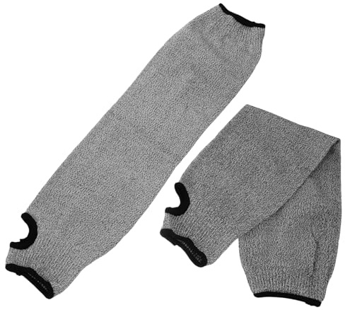 KOMBIUDA 2 Piezas Manguitos Protectores Anticorte para Antebrazo Resistentes y Flexibles para Trabajo y Deportes Unisex para Pulgar Cubiertas de Brazo Duraderas y Livianas