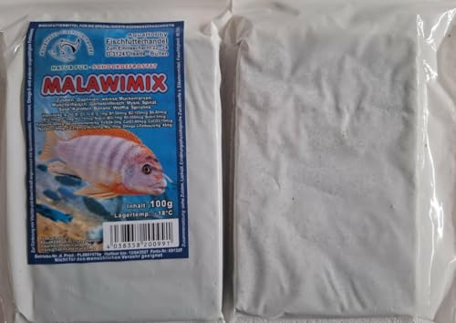 Malawi Mix Frostfutter 100g – Cichlidenfutter für Malawisee Buntbarsche, mit Spirulina, proteinreiches Fischfutter Aquarium (30x100Gr)