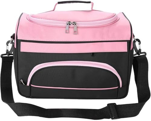 Petyoung Große Kapazität Pro Friseur Haar Ausrüstung Salon Werkzeug Tragetasche Reise Aufbewahrungstasche Tasche Schönheitssalon Werkzeug Aufbewahrungstasche (Color : Rose Pink)