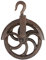 Fallen Fruits Ltd LH267 - Gancio per puleggia, Colore: Marrone