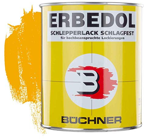 Schlepperlack | MELONENGELB | RAL 1028 | 0,75 l | restaurieren | Traktor | lackieren | Farbe | Trecker | Frontlader | Lack | Lackierung | Farbton | schnelltrocknend | deckend