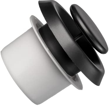 Ø 100mm / 4'' Adjustable Diffuser - Universal Air Supply/Exhaust Valve - Ventilation Ducting Cover - Mounting Frame - ABS Plastic Anthracite