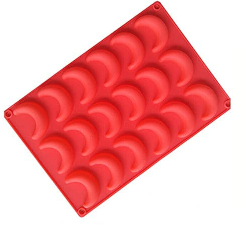 Golddunes Moon Silicone Mould Ice, Yoghurt, Candy, Sweet, Jelly, Wax, Chocolate, Muffin, Soap, Cake, Baking Mould