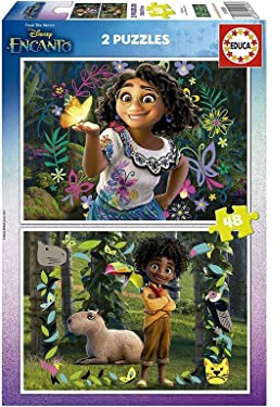 Educa - Puzzle 48 Teile für Kinder ab 4 Jahren | Disney Encanto, 2x48 Teile Puzzle für Kinder ab 4 Jahren, Puzzleset, Kinderpuzzle (19200)