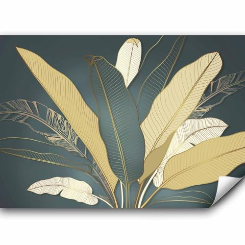 murando - Fototapete Selbstklebend Abstrakt Blätter 343x256 cm - Foto Tapete Tapetenfolie Möbelfolie Wandverkleidung Wandtapete Motivtapeten Wohnzimmer Schlafzimmer 3d Modern - Blumen b-A-0903-a-a
